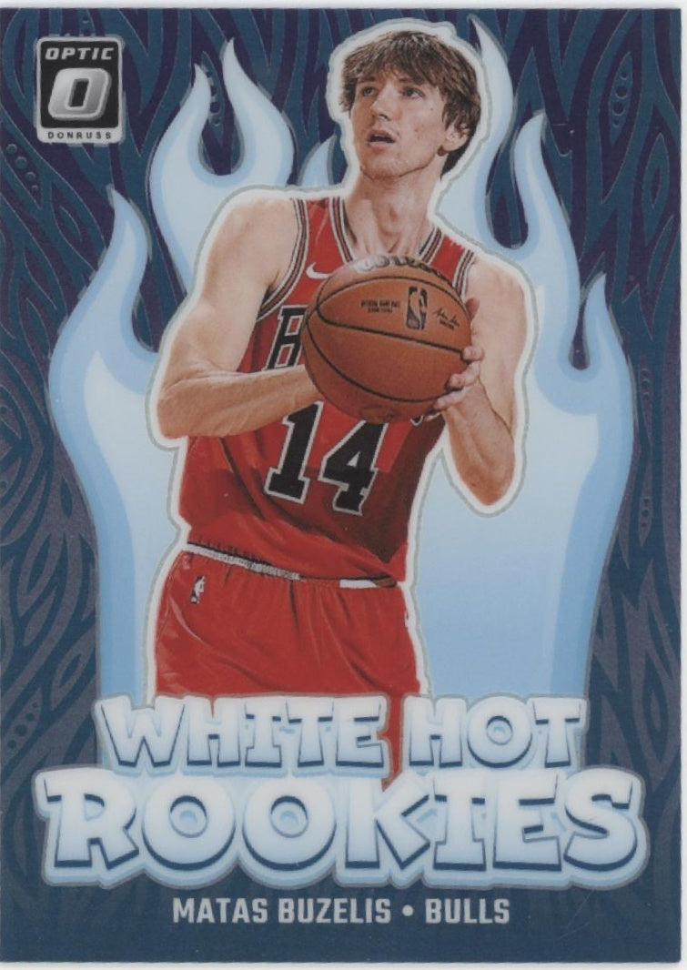 Matas Buzelis 2024-25 Panini Donruss Optic White Hot Rookies Prizm RC #10