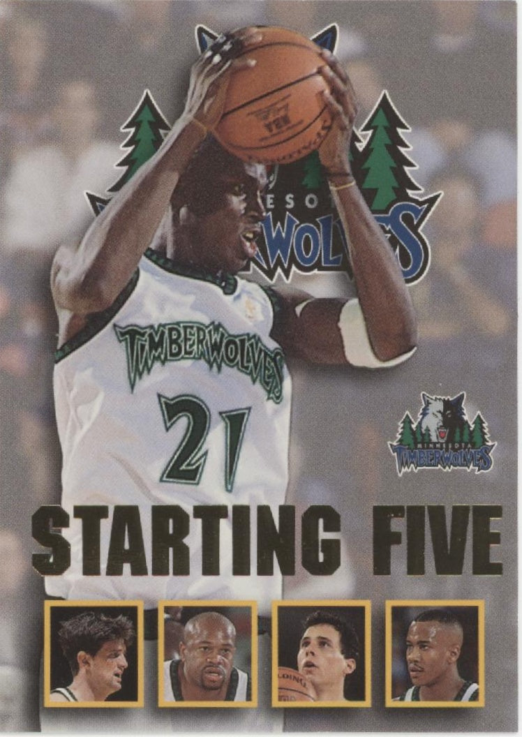 Starting Five 1996-97 Skybox Hoops Kevin Garnett #16