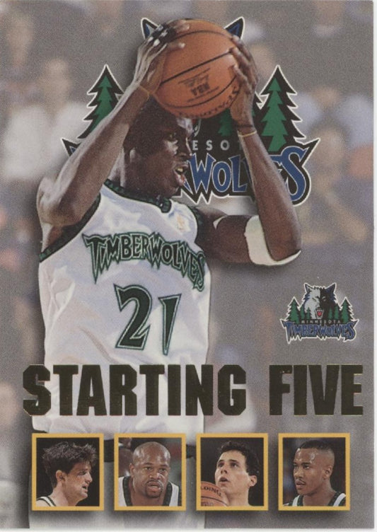 Starting Five 1996-97 Skybox Hoops Kevin Garnett #16