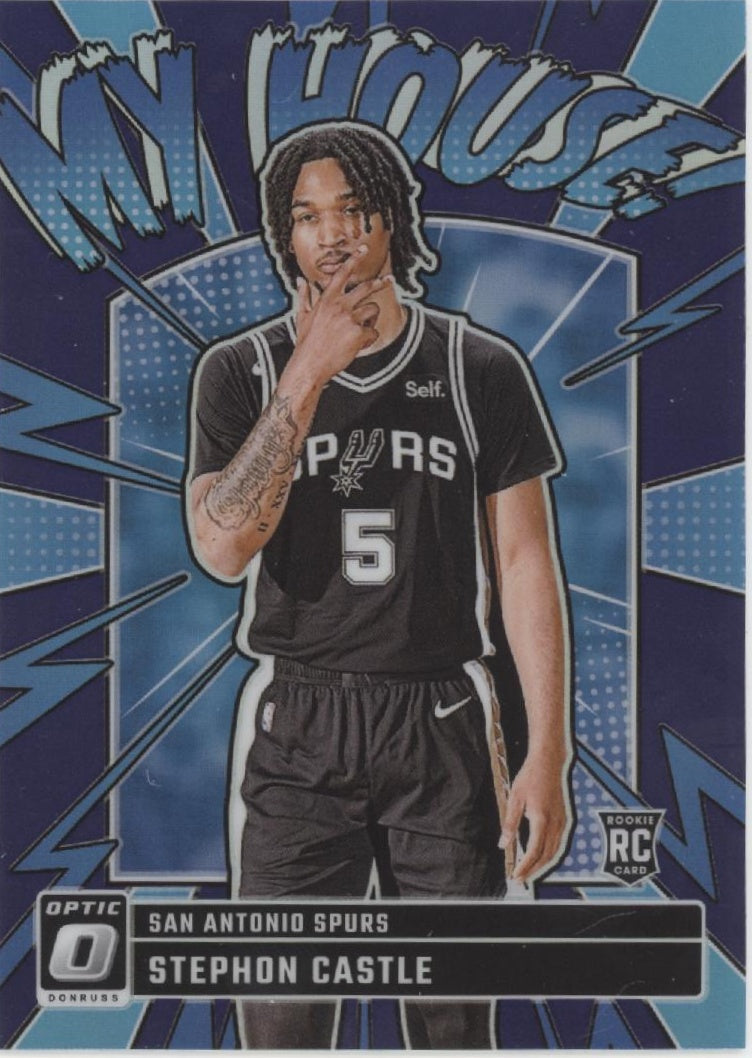 Stephon Castle 2024-25 Panini Donruss Optic My House! Purple Prizm RC #16 #3