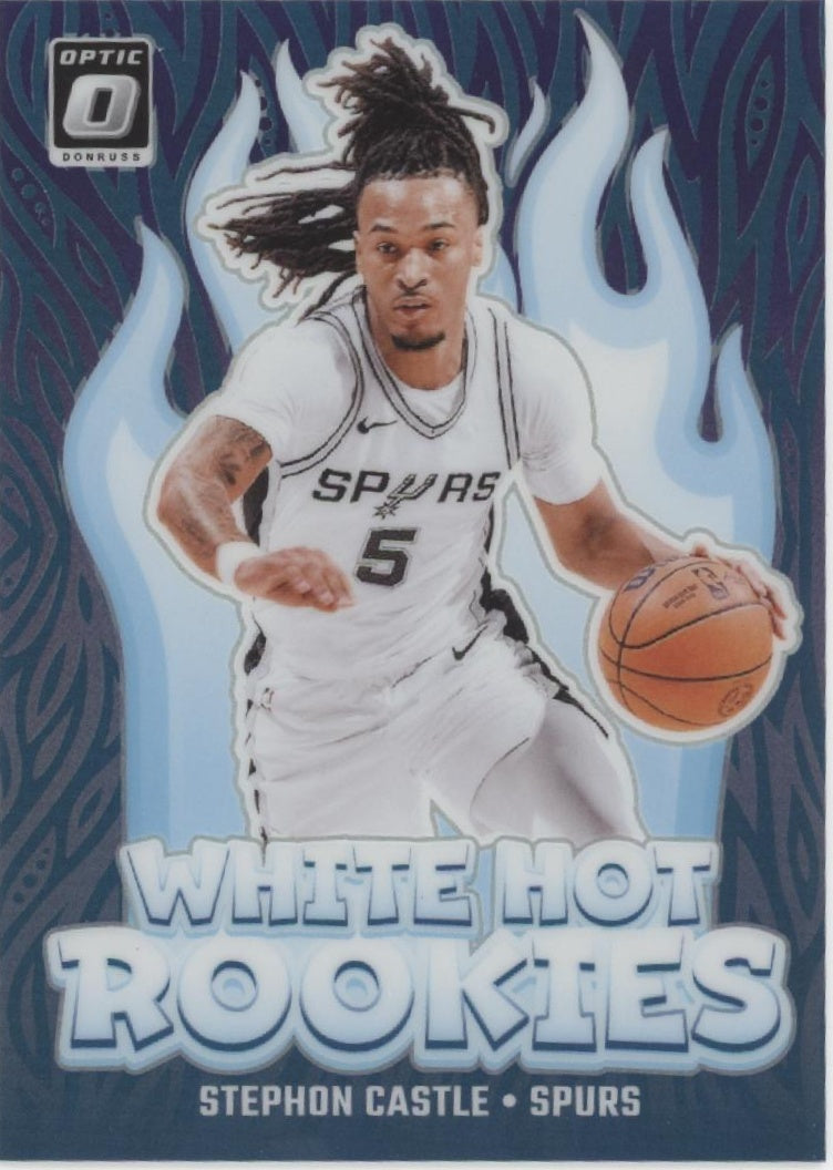 Stephon Castle 2024-25 Panini Donruss Optic White Hot Rookies Prizm RC #6 #2