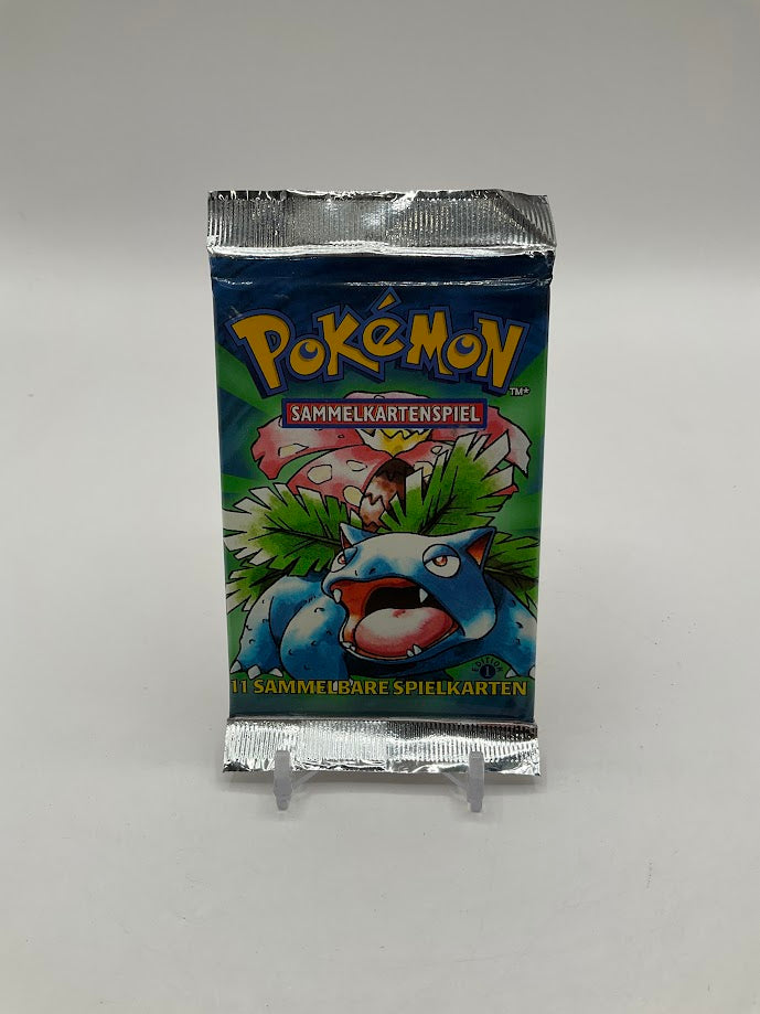 Pokemon Base Set 1st Edition German Booster Pack Venusaur