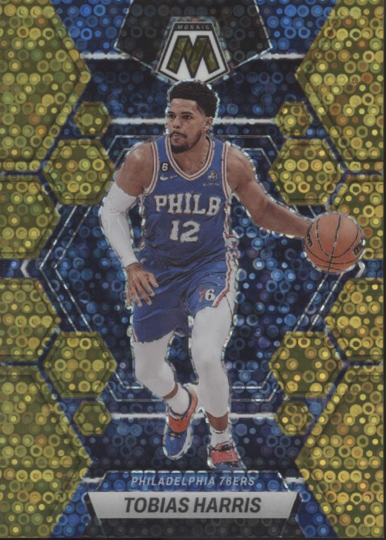 Tobias Harris 2022-23 Panini Mosaic Gold Fast Break Prizm 08/10 #28
