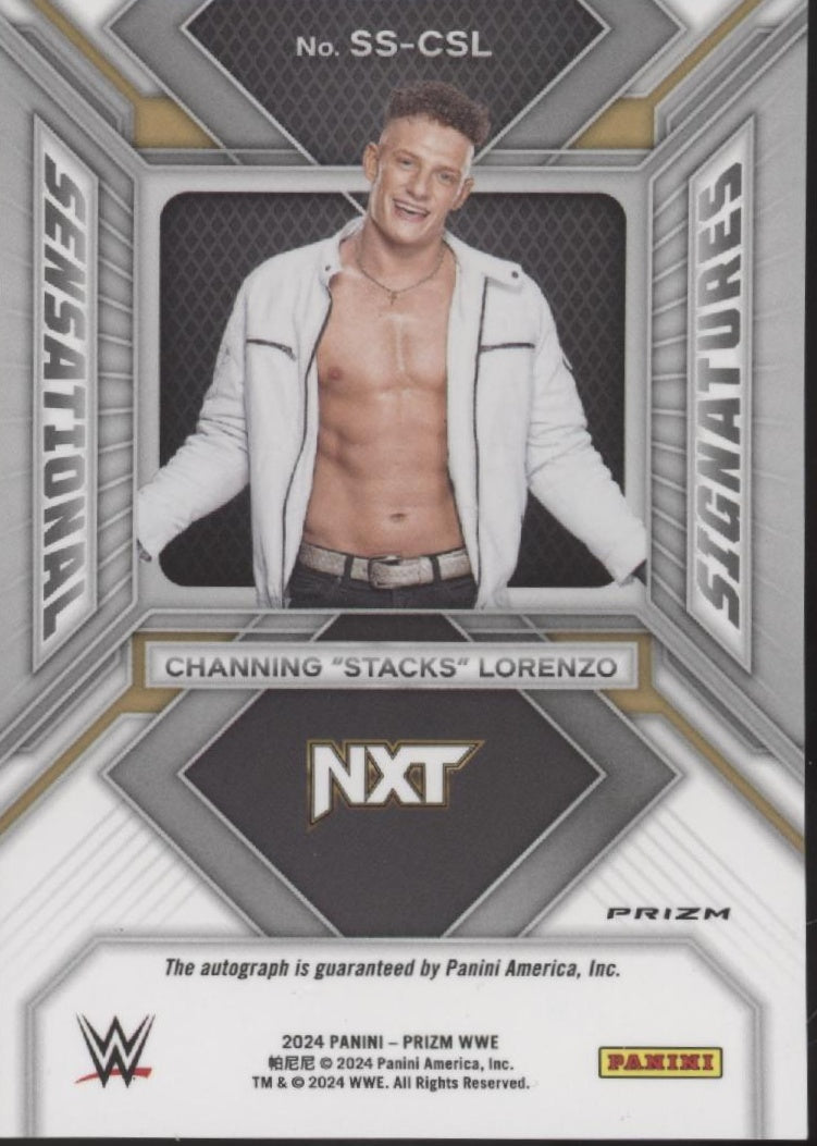 Channing Stacks Lorenzo 2024 Prizm Sensational Signatures Green Prizm Auto