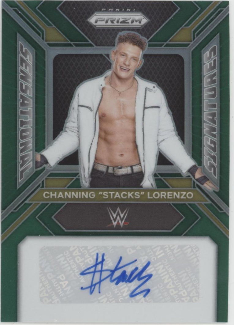 Channing Stacks Lorenzo 2024 Prizm Sensational Signatures Green Prizm Auto