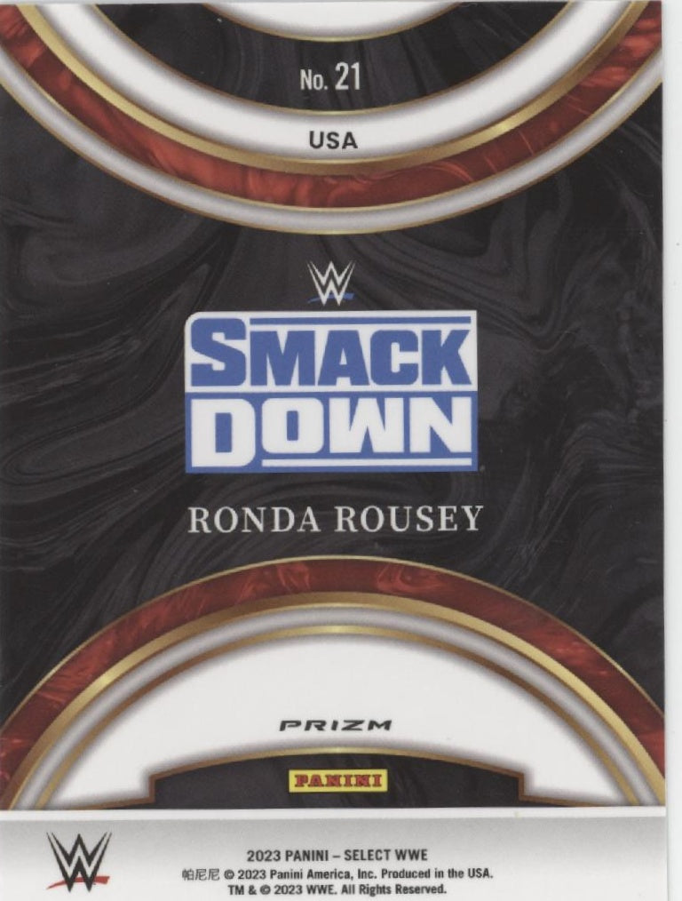 Ronda Rousey 2023 Panini Select Shock Prizm #21
