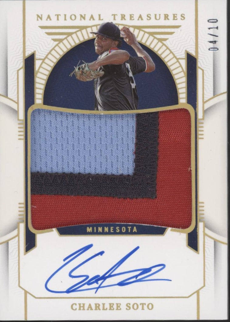 Charlee Soto 2024 Panini National Treasures Swatch Auto 04/10 #PMS-CS