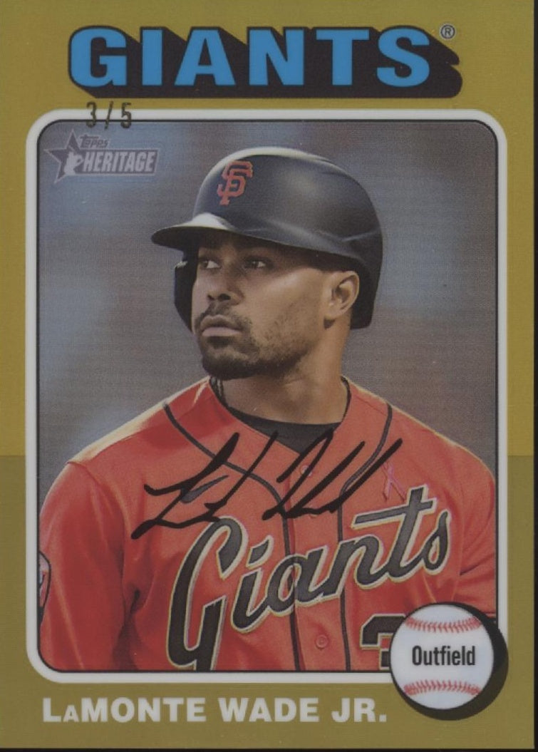 LaMonte Wade Jr. 2025 Topps Chrome Heritage Gold Refractor 3/5 #454