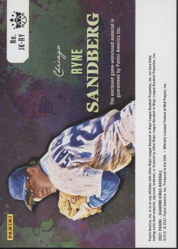 Ryne Sandberg 2021 Panini Diamond Kings Jersey Kings Swatch #JK-RY