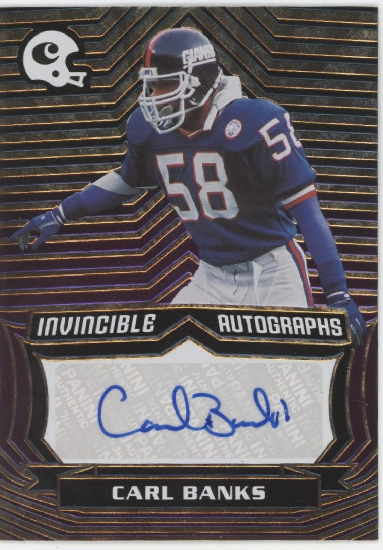 Carl Banks 2021 Panini Chronicles Invincible Auto 08/25 #INV-CBA