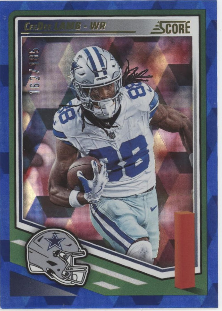 CeeDee Lamb 2025 Panini Score Blue Cubic 162/185 #137