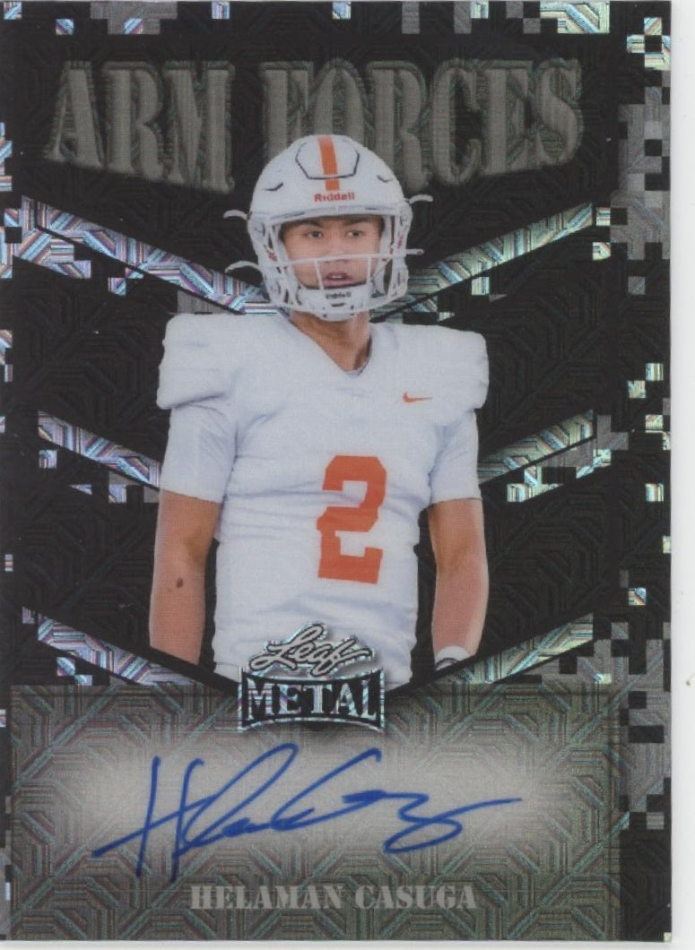 Helaman Casuga 2025 Leaf Metal Arm Forces Auto 2/2 #AF-HC1