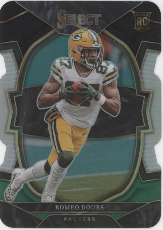 Romeo Doubs 2022 Panini Select Die-Cut Prizm RC #54