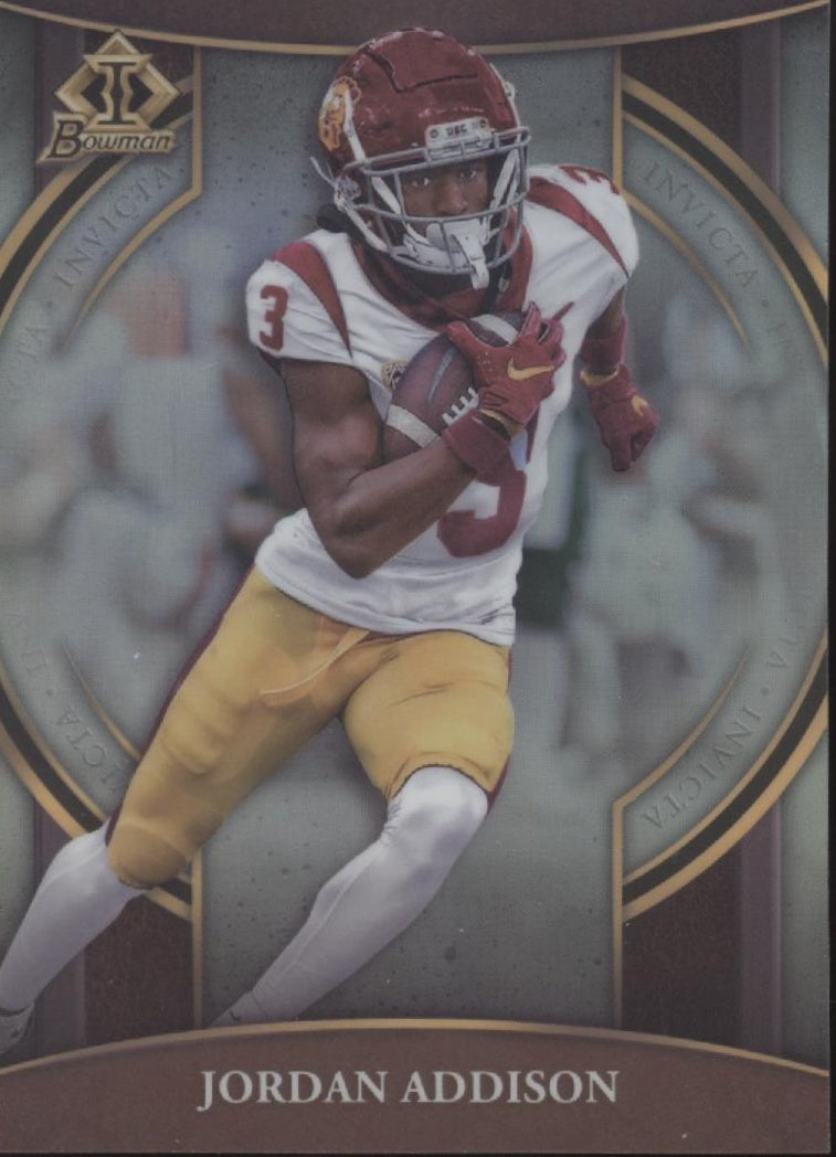 Jordan Addison 2022 Bowman Invicta Refractor #BI-12