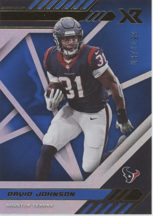 David Johnson 2020 Panini Xr Blue 097/199 #50