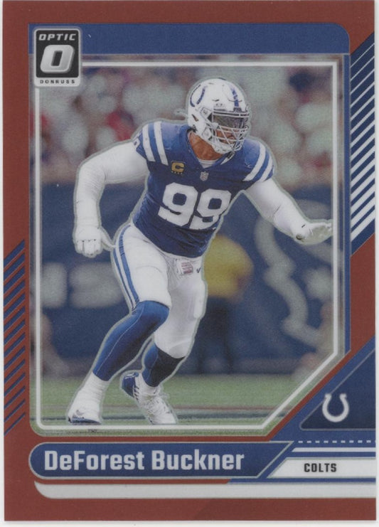 DeForest Buckner 2024 Panini Donruss Optic Red Prizm 086/125 #86