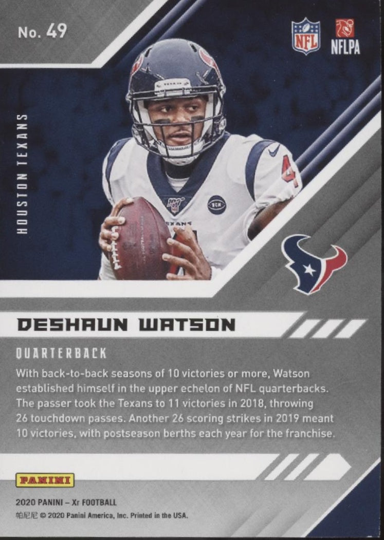 Deshaun Watson 2020 Panini Xr Blue 149/199 #49