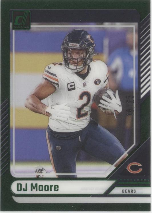 DJ Moore 2024 Panini Clearly Green 19/25 #11
