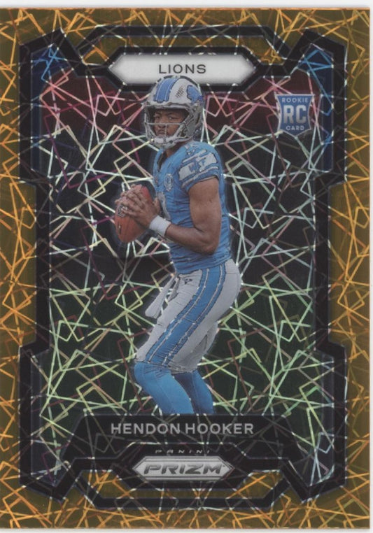 Hendon Hooker 2023 Panini Prizm Orange Lazer Prizm RC #329