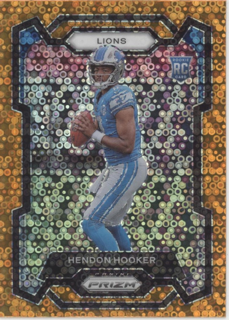 Hendon Hooker 2023 Panini Prizm Orange No Huddle Prizm RC #329