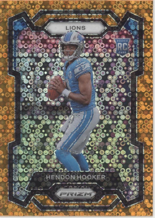 Hendon Hooker 2023 Panini Prizm Orange No Huddle Prizm RC #329