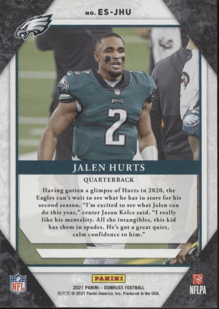 Jalen Hurts 2021 Panini Donruss Elite Series #ES-JHU