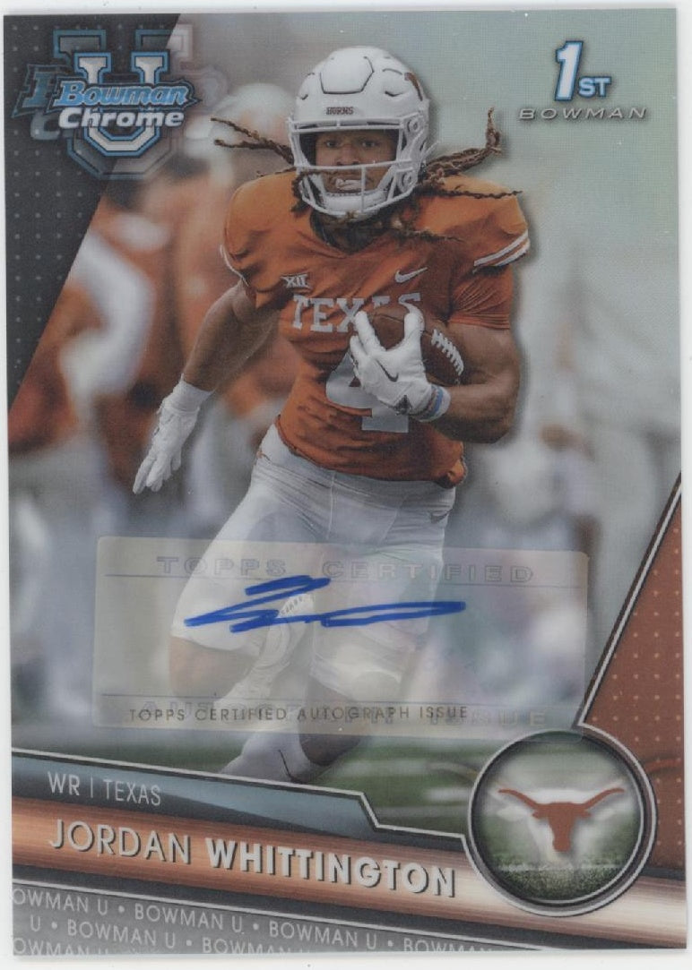 Jordan Whittington 2023 Bowman Chrome University Refractor Auto 454/499 #192