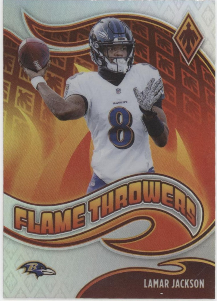 Lamar Jackson 2021 Panini Phoenix Flame Throwers Prizm #FT-4