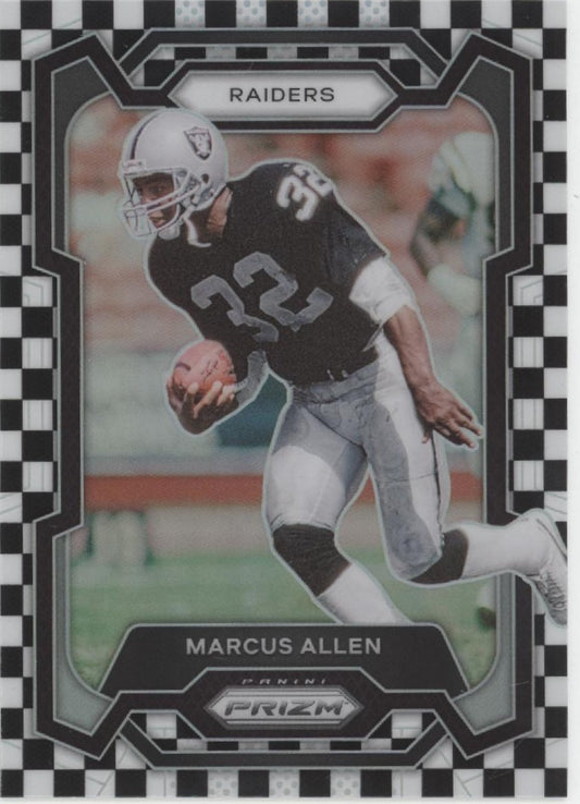 Marcus Allen 2023 Panini Prizm Black & White Checker Prizm #179 #2