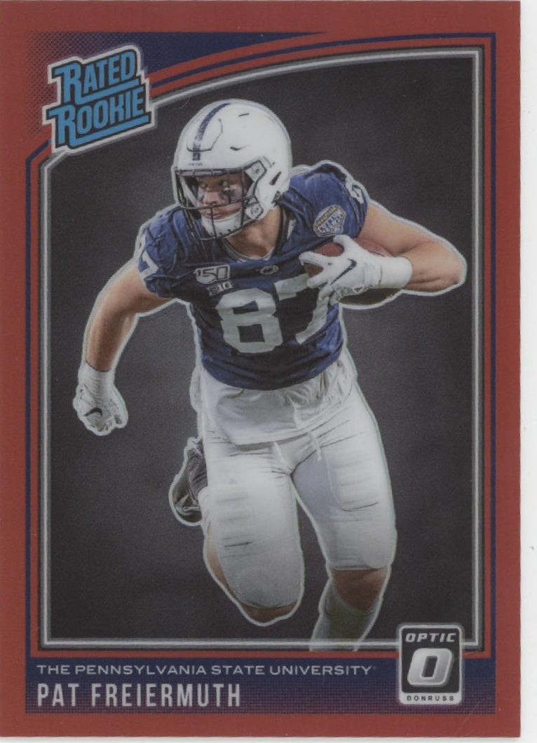 Pat Freiermuth 2021 Chronicles Donruss Optic Draft Picks Red Prizm RC 093/149
