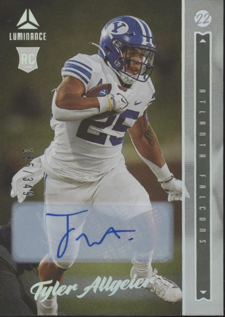 Tyler Allgeier 2022 Panini Luminance RC Auto #110