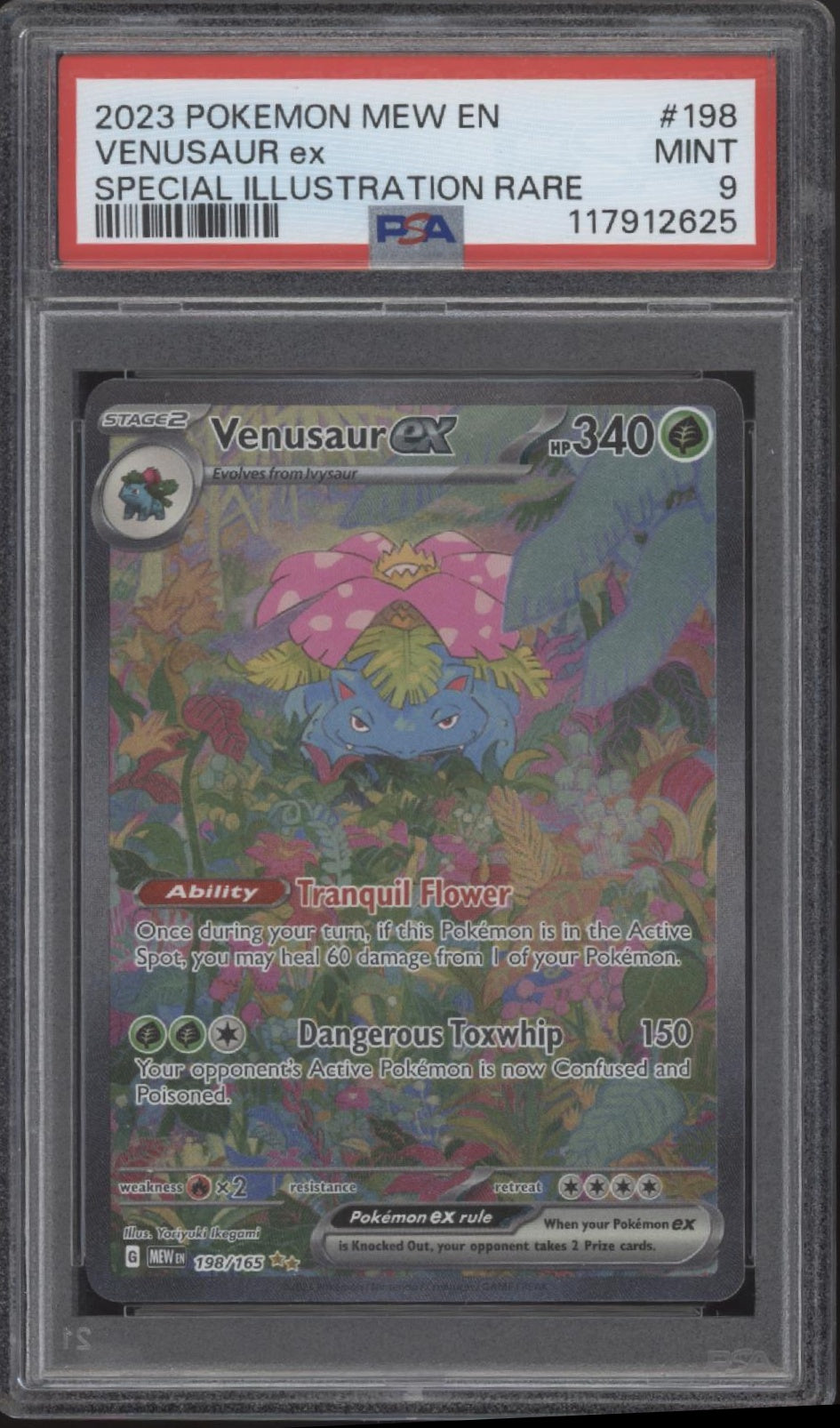 Venusaur ex Pokemon 51 Special Illustration Rare #198 PSA 9
