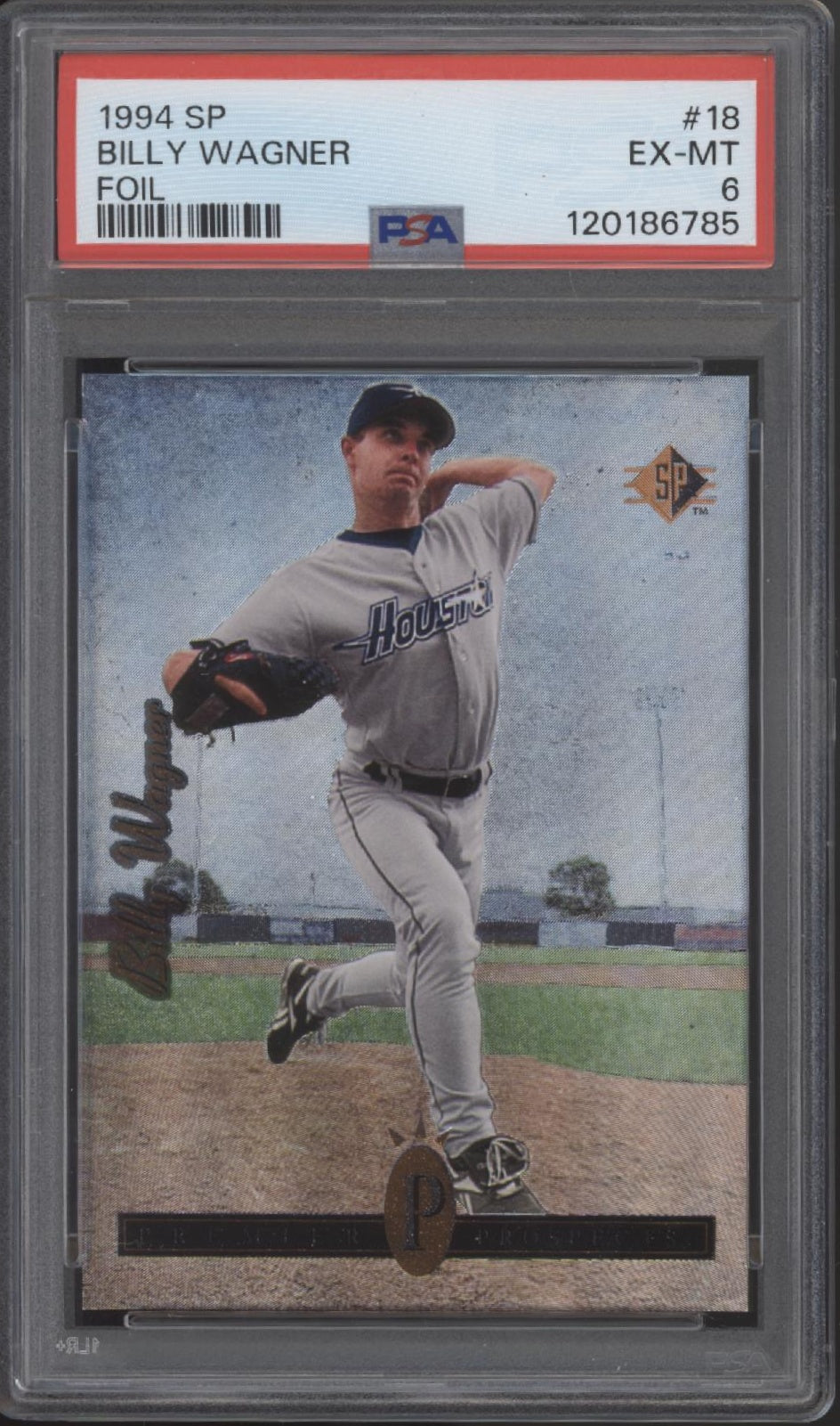 Billy Wagner 1994 Upper Deck SP Premier Prospects Foil #18 PSA 6