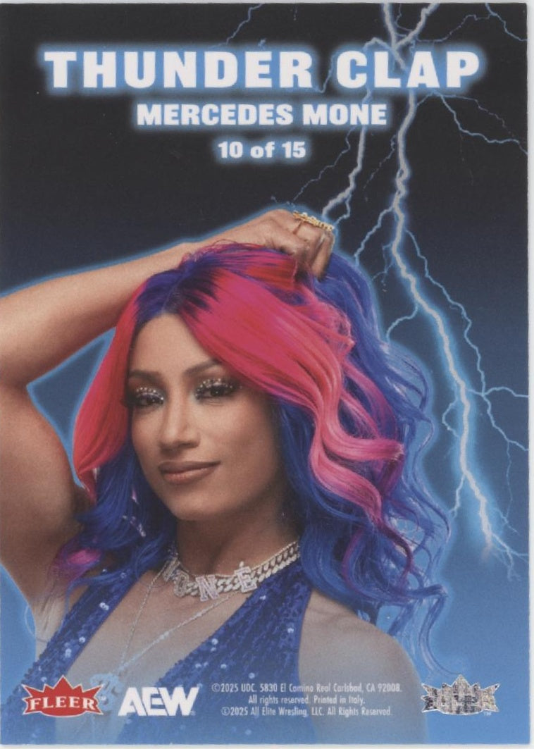 Mercedes Mone 2025 Upper Deck Fleer Ultra Thunder Clap #10 #2