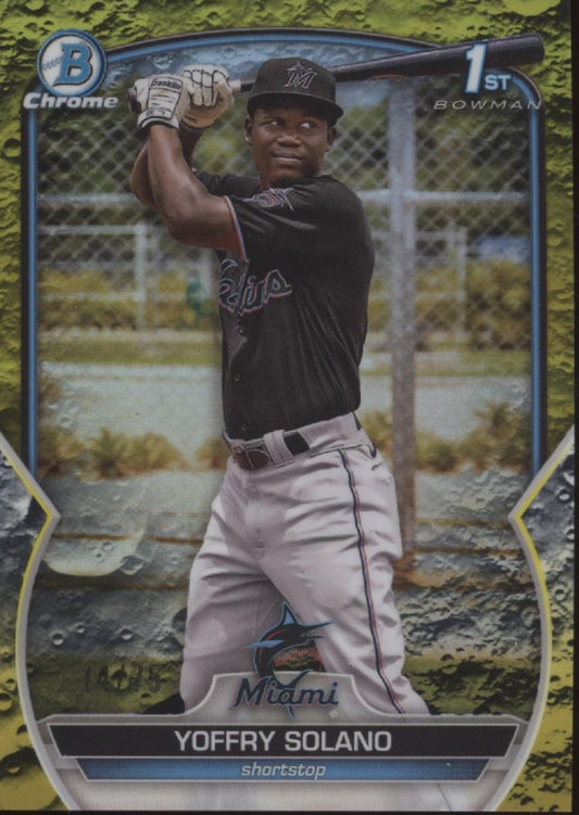 Yoffry Solano 2023 Bowman Chrome Lunar Refractor 14/75 #BCP-72