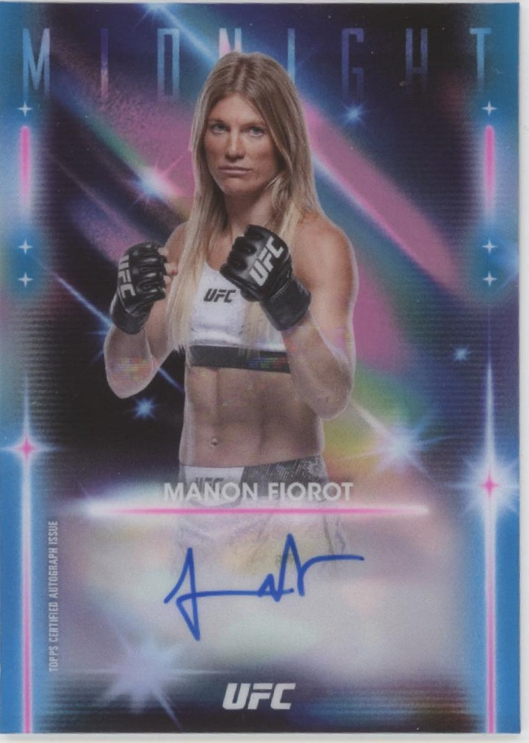 Manon Fiorot 2025 Topps Midnight Glimmer Graphs Auto #GRG-MF