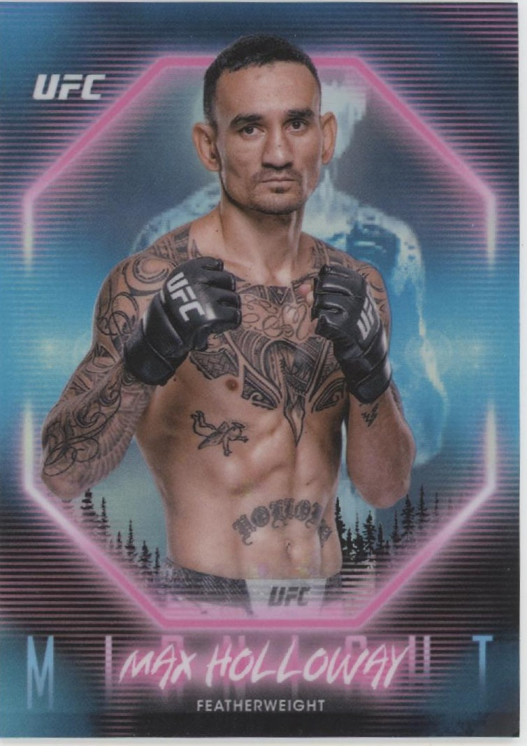 Max Holloway 2025 Topps Midnight Refractor #1