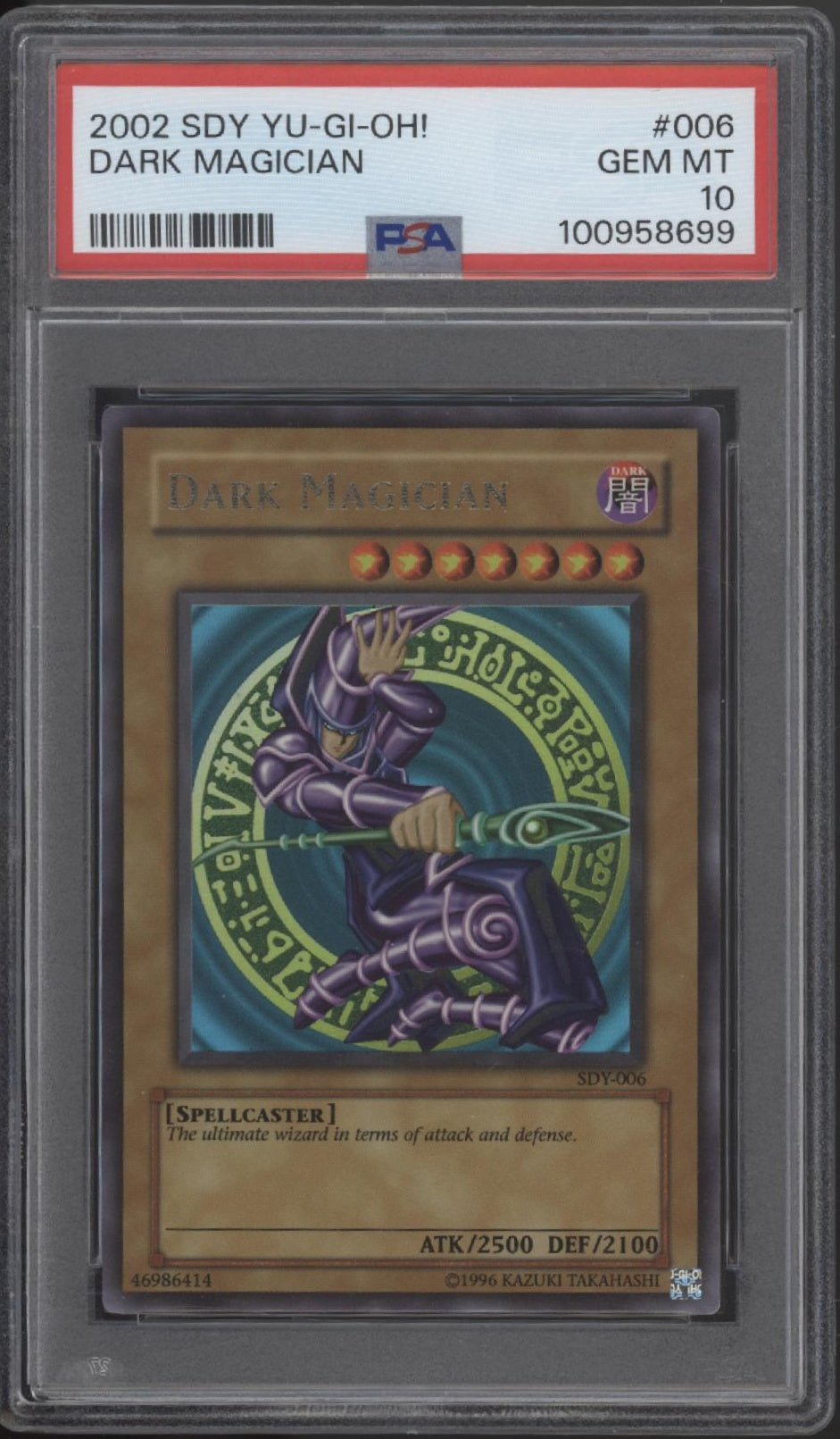 Dark Magician Yu-Gi-Oh! Starter Deck Yugi #006 PSA 10