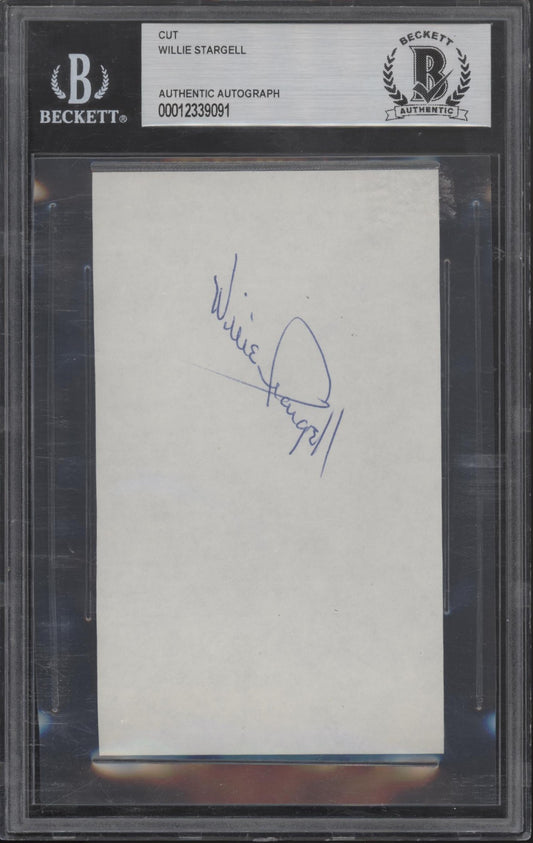 Willie Stargell Cut Beckett Authentic Autograph