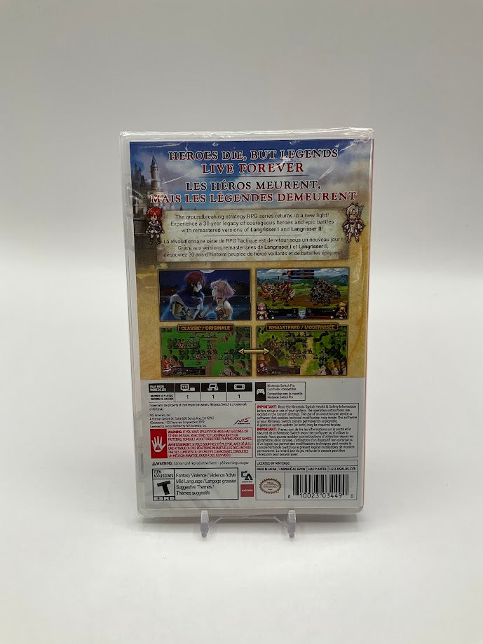 Langrisser I & II Nintendo Switch