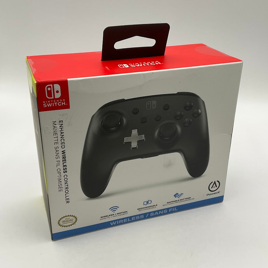 PowerA Black Enhanced Wireless Controller Nintendo Switch