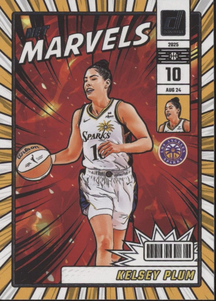 Kelsey Plum 2025 Panini WNBA Donruss Net Marvels #3