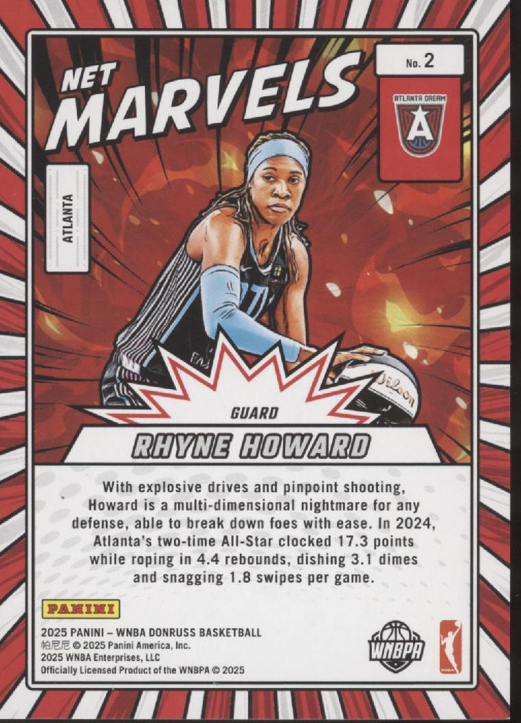 Rhyne Howard 2025 Panini WNBA Donruss Net Marvels #2