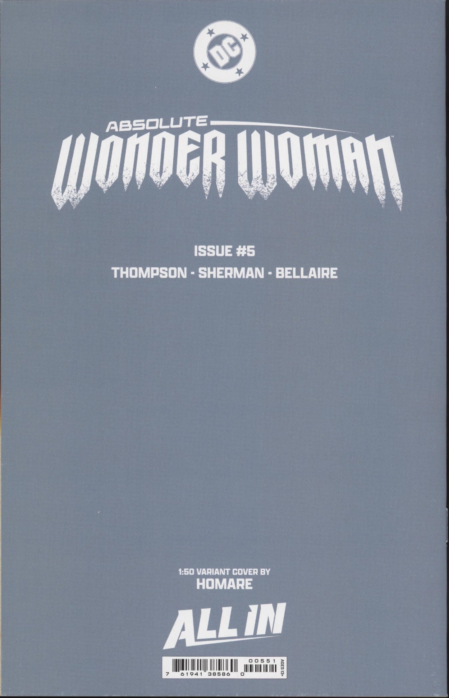 Absolute Wonder Woman Issue #5E 1:50 Retailer Incentive Variant