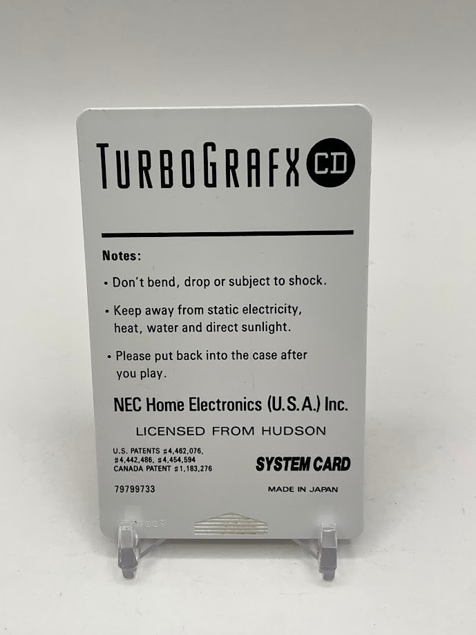 TurboGrafx CD System Card