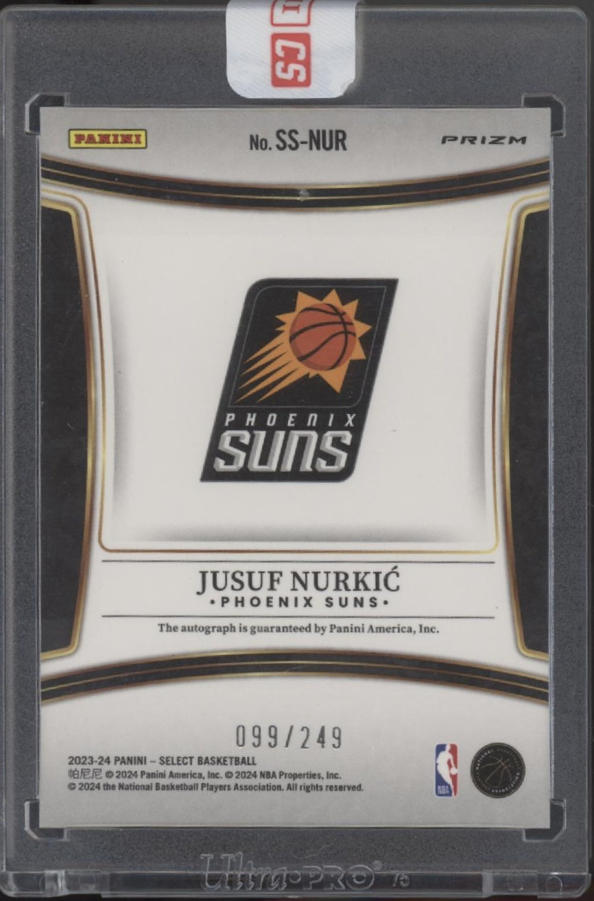 Jusuf Nurkic 2023-24 Panini Select Prizm Auto 099/249 #SS-NUR