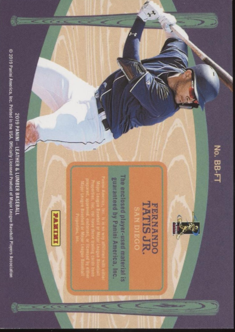 Fernando Tatis Jr. 2019 Panini Leather & Lumber Big Bats Relic 10/99 #BB-FT