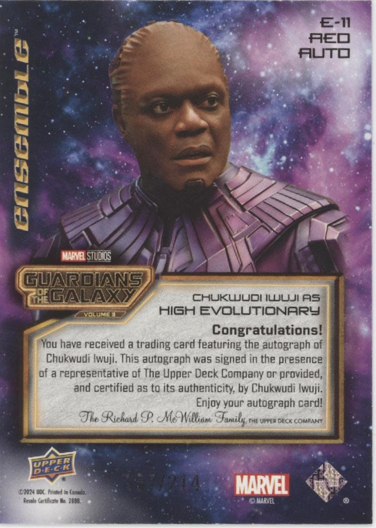 Chukwudi Iwuji as High Evolutionary 2024 Guardians of the Galaxy Auto 157/214