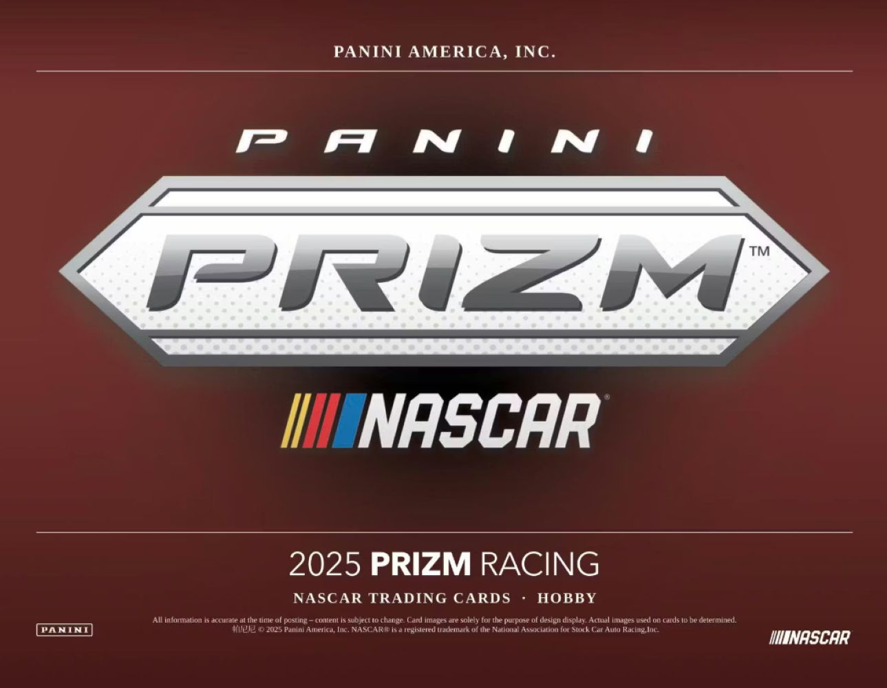 2025 Panini Prizm Racing Hobby Box