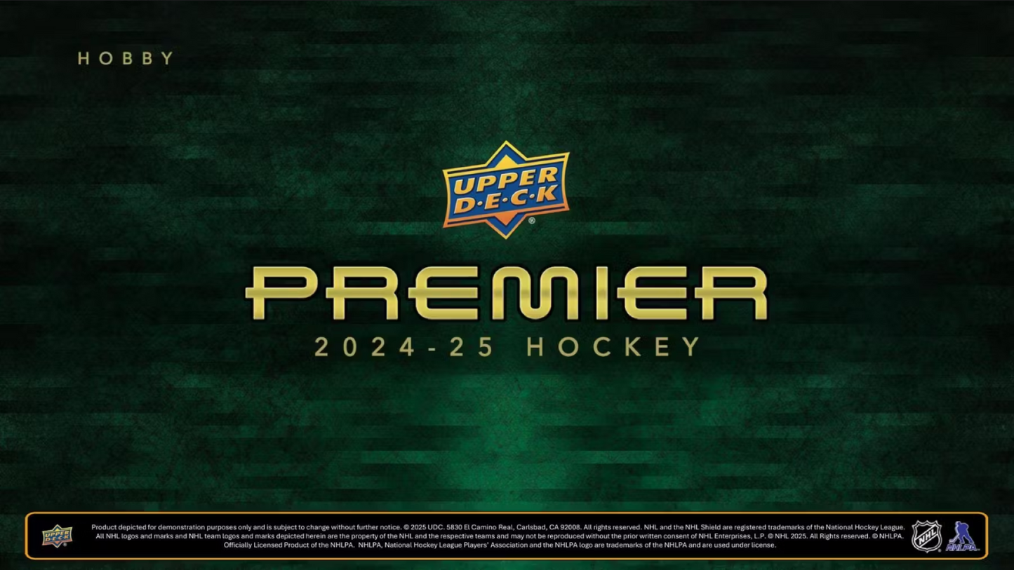 2024-25 Upper Deck Premier Hockey Hobby Box *Contact Us To Order*